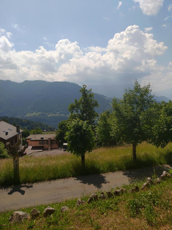 Studio Au Calme, Vue Imprenable Sur La Vallee Apartment Leysin Bagian luar foto